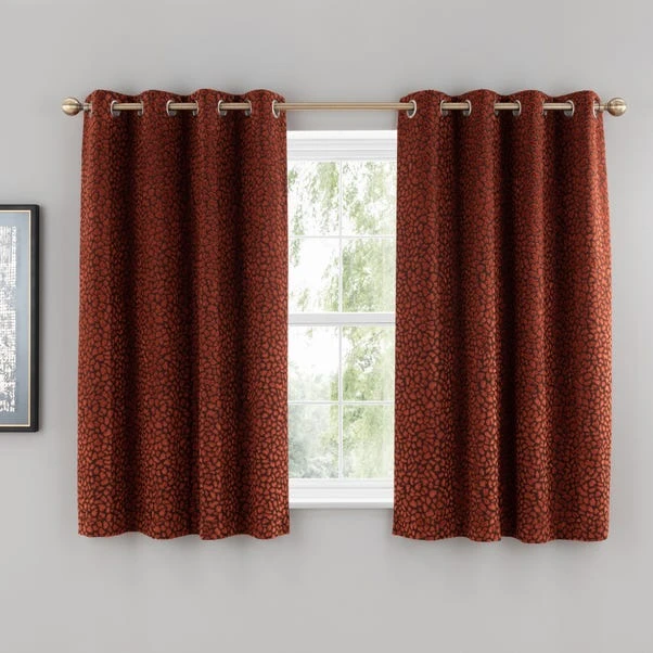 Animal Cut Velvet Eyelet Curtains 16 Animal Cut Velvet Eyelet Curtains - Image 14
