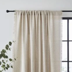 Bondi Raw Edge Slot Top Voile Panel 37 Bondi Raw Edge Slot Top Voile Panel -Curtain Series 30809015