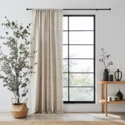 Bondi Raw Edge Slot Top Voile Panel 38 Bondi Raw Edge Slot Top Voile Panel -Curtain Series 30809015 alt01