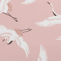 Japandi Cranes Blackout Blush Roller Blind -Curtain Series 30810278 alt01