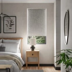 Japandi Pagoda Blackout Grey Roller Blind