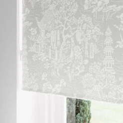 Japandi Pagoda Blackout Grey Roller Blind -Curtain Series 30810282 alt04