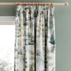 Watercolour Trees Pencil Pleat Curtains -Curtain Series 30810953