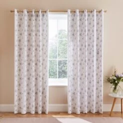 Hailey Ditsy Blackout Eyelet Curtains -Curtain Series 30828797 alt01