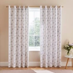 Hailey Ditsy Blackout Eyelet Curtains -Curtain Series 30828797 alt04