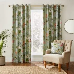 Fresh Botanical Eyelet Curtains -Curtain Series 30830390 alt01