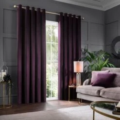 Clara Velvet Eyelet Curtains -Curtain Series 30831070