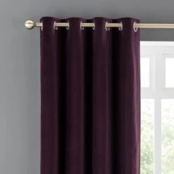 Clara Velvet Eyelet Curtains -Curtain Series 30831070 alt01