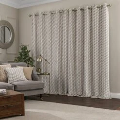 Arbour Cut Velvet Eyelet Curtains 25 Arbour Cut Velvet Eyelet Curtains -Curtain Series 30831079 alt04