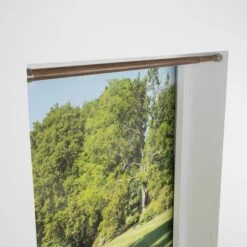 Wood Finish Extendable Tension Rod -Curtain Series 30846029