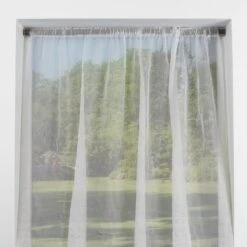 Wood Finish Extendable Tension Rod -Curtain Series 30846029 alt01