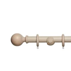 Churchgate Fixed Wooden Curtain Pole With Rings -Curtain Series 30846038 alt01
