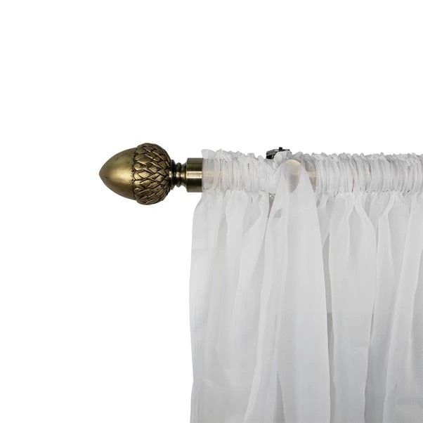 Acorn Finial Pair Antique Brass 4 Acorn Finial Pair Antique Brass - Image 2