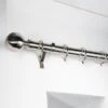 Ashton Fixed Metal Curtain Pole With Rings
