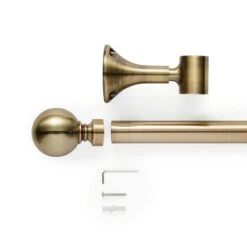 Ashton Metal Eyelet Bay Curtain Pole -Curtain Series 30847620 alt01