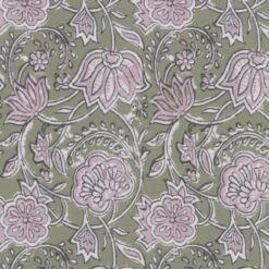 Woodblock Floral Blackout Roman Blind -Curtain Series 30855065 alt01