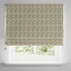Woodblock Floral Blackout Roman Blind -Curtain Series 30855065 alt03