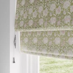 Woodblock Floral Blackout Roman Blind -Curtain Series 30855066 alt04