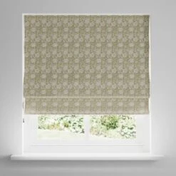 Woodblock Floral Blackout Roman Blind -Curtain Series 30855067 alt02