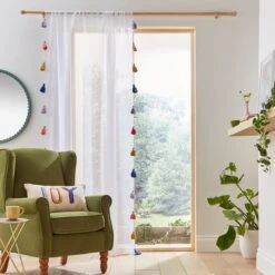 Pride And Joy Slot Top Voile Panel -Curtain Series 30856121 alt01