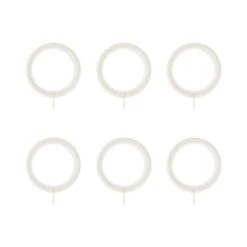 Pack Of 6 28mm Lined Curtain Rings -Curtain Series 30863959 alt02