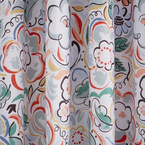 Heart And Soul Ayva Floral Blackout Eyelet Curtains 7 Heart And Soul Ayva Floral Blackout Eyelet Curtains - Image 5