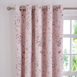 Watercoloured Floral Blackout Eyelet Curtains -Curtain Series 30868650