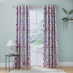 Foxley Ditsy Blackout Eyelet Curtains -Curtain Series 30868705 alt01