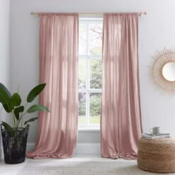 Cotton Muslin Slot Top Curtains -Curtain Series 30870819 alt01