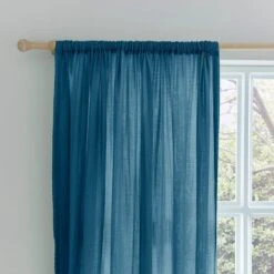 Cotton Muslin Slot Top Curtains -Curtain Series 30870820