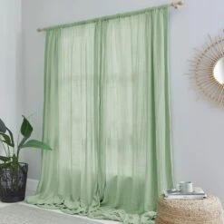 Cotton Muslin Slot Top Curtains -Curtain Series 30870822 alt04