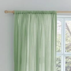 Cotton Muslin Slot Top Curtains -Curtain Series 30870823