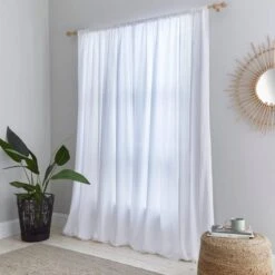 Cotton Muslin Slot Top Curtains -Curtain Series 30870825 alt04