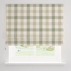 Large Check Daylight Roman Blind 40 Large Check Daylight Roman Blind -Curtain Series 30873259 alt03