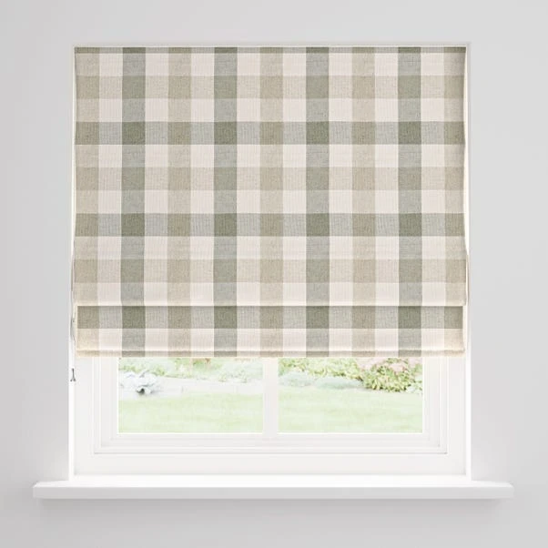 Large Check Daylight Roman Blind 10 Large Check Daylight Roman Blind - Image 8