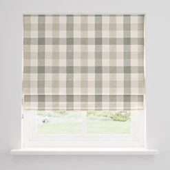 Large Check Daylight Roman Blind 24 Large Check Daylight Roman Blind -Curtain Series 30873263 alt02