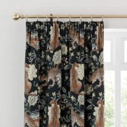Paradise Cheetah Pencil Pleat Curtains 36 Paradise Cheetah Pencil Pleat Curtains -Curtain Series 30874026