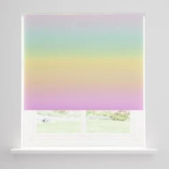 Rainbow Ombre Twist Safe Blackout Roller Blind -Curtain Series 30874655 alt02