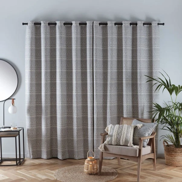 Leda Geometric Eyelet Curtains 22 Leda Geometric Eyelet Curtains - Image 20