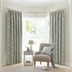 Sofia Floral Pencil Pleat Curtains -Curtain Series 30875659 alt01