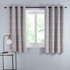 Leda Geometric Eyelet Curtains 26 Leda Geometric Eyelet Curtains -Curtain Series 30875676 alt05