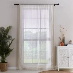 Kaia Crochet Slot Top Voile Panel -Curtain Series 30875780 alt04