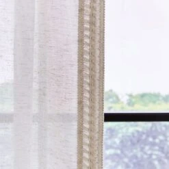 Kaia Crochet Slot Top Voile Panel -Curtain Series 30875885 alt02