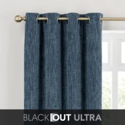 Chenille Ultra Blackout Eyelet Curtains -Curtain Series 30879006
