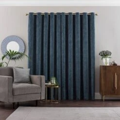Chenille Ultra Blackout Eyelet Curtains -Curtain Series 30879010 alt04