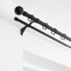 Ashton Double Layer Extendable Metal Curtain Pole With Rings -Curtain Series 30883053