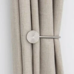 Ribbed Metal Curtain Holdbacks -Curtain Series 30883151