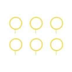 Oslo Pack Of 6 22/25mm Curtain Rings -Curtain Series 30883249 alt02