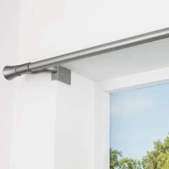 No Drills Trumpet Extendable Metal Eyelet Curtain Pole -Curtain Series 30883291