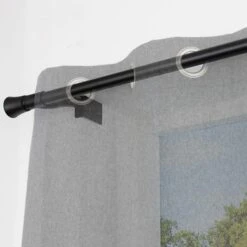 No Drills Trumpet Extendable Metal Eyelet Curtain Pole -Curtain Series 30883351 alt02